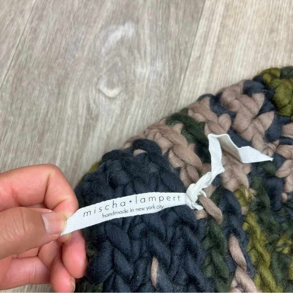 mischa lampert beanie - camo/forest Pom Pom kids